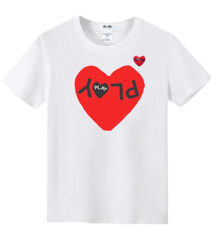 PLAY Comme des Garcons 2 hearts t-shirt
