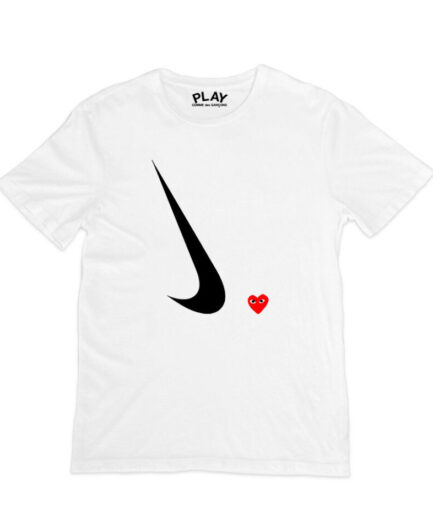 Comme Des Garçons x Nike swoosh print T-shirt